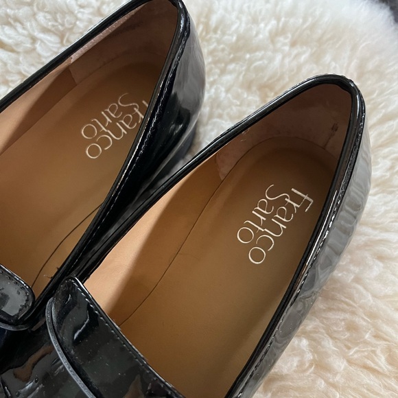 Franco Sarto Black Patten loafer - 7.5M - Picture 2 of 5